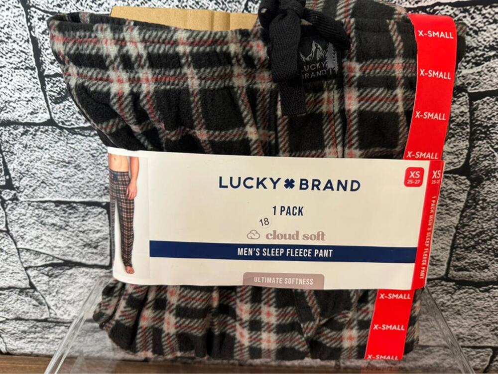 New Men’s Lucky Brand Fleece Sleep Pants - XS